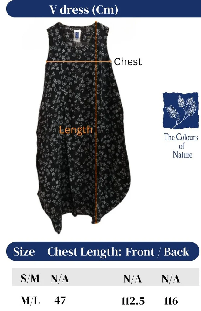 V Dress – Black Grey Batik Cotton - Image 4