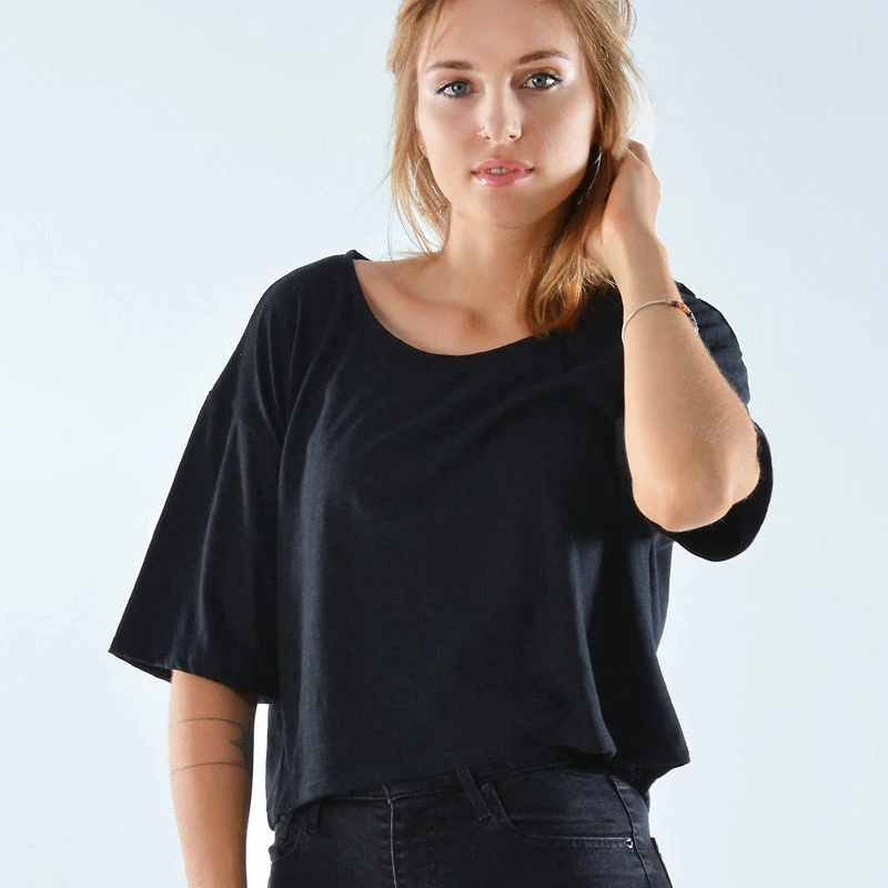 Verona Cropped Jersey Top - Image 2
