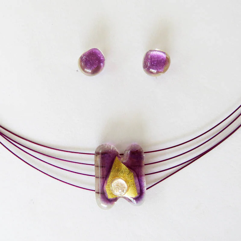 Violet Silver-in-Glass Set (Simple) - Image 5