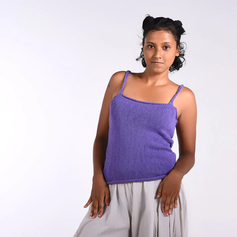 Waikiki Spaghetti Organic Cotton Hand Knit Top - Image 5