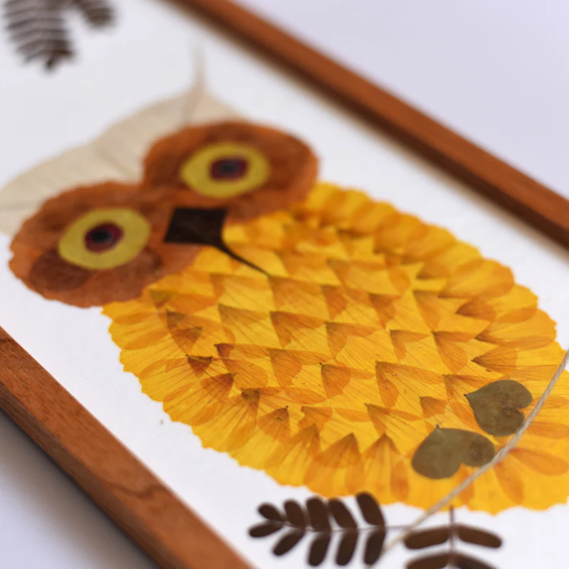 Wall hanging long - Yellow owl - Image 3