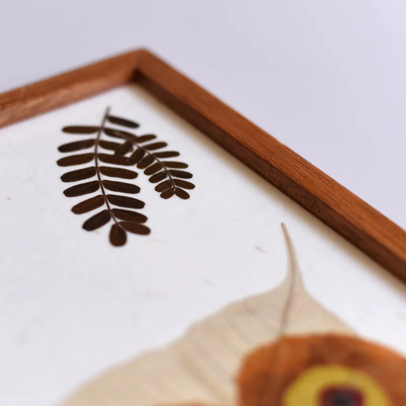 Wall hanging long - Yellow owl - Image 4