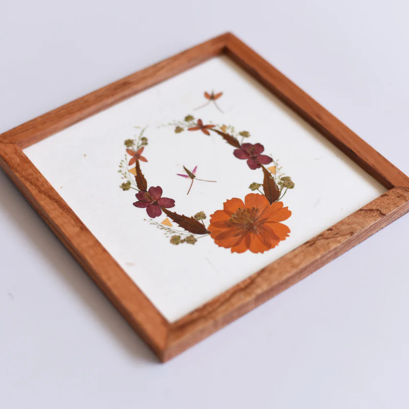 Wall hanging small - Flower wreath - Image 2