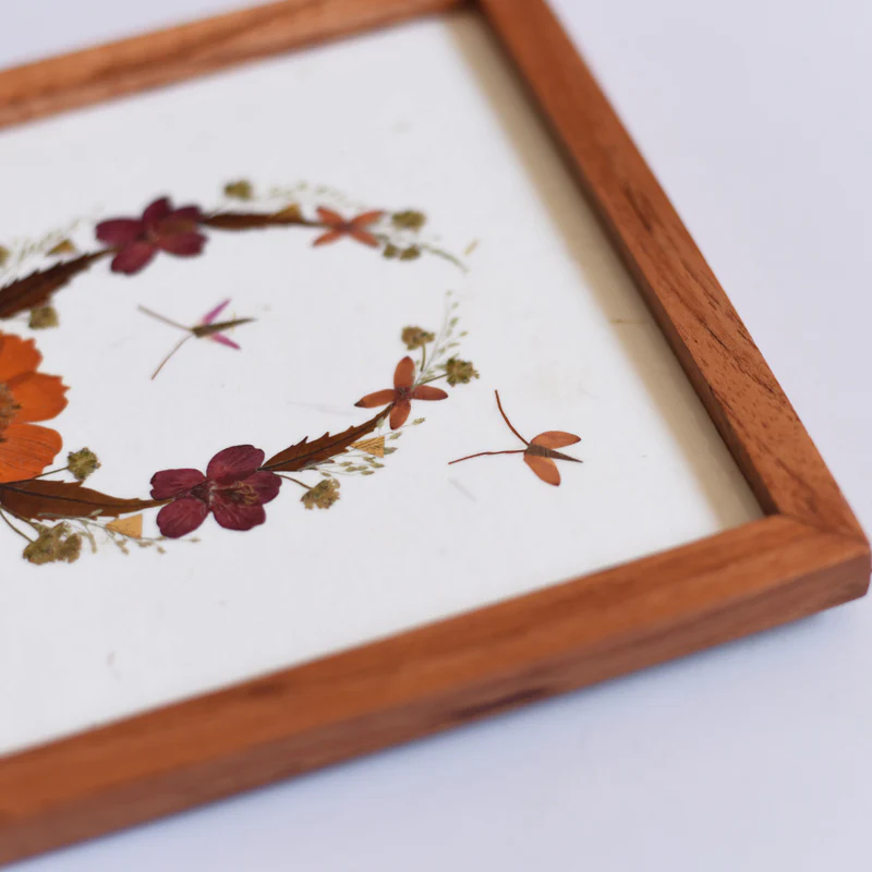 Wall hanging small - Flower wreath - Image 4